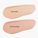HERA Black Cushion SPF34/PA++ color vanilla and pink beige with refill from shop-vivid.com