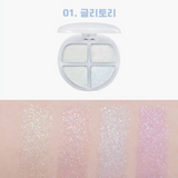 colorgram Tintin Dory Eyeshadow Palette color glitter dory from shop-vivid.com