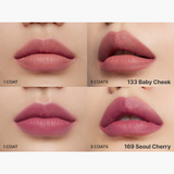 HERA Sensual Powder Matte Liquid color baby cheek and seoul cherry from shop-vivid.com